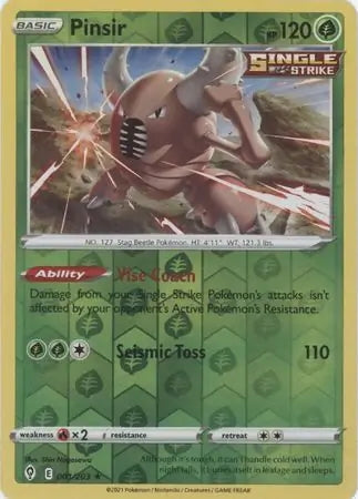 Evolving Skies Pinsir #1/203 reverse holo